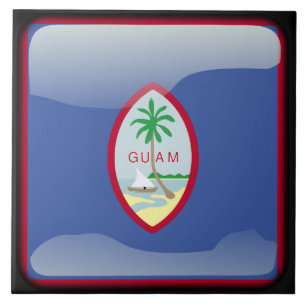 Azulejo De Cerâmica Bandeira de Guam