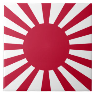 Azulejo De Cerâmica Bandeira de Guerra Imperial do Japão