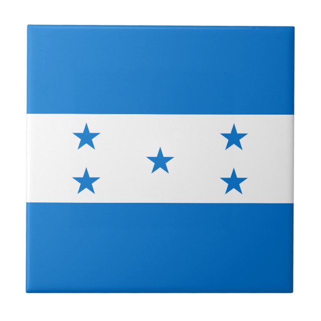 Azulejo De Cerâmica Bandeira de Honduras (Frente)