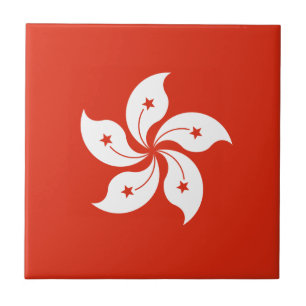 Azulejo De Cerâmica Bandeira de Hong Kong