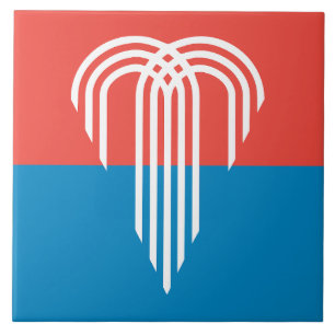 Azulejo De Cerâmica Bandeira de Kansas City (Missouri)