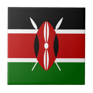 Azulejo De Cerâmica Bandeira de Kenya África