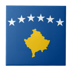 Azulejo De Cerâmica Bandeira de Kosovo