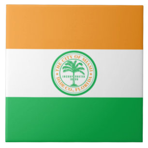 Azulejo De Cerâmica Bandeira de Miami