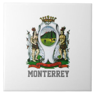 Azulejo De Cerâmica Bandeira de Monterrey, Nuevo León - MÉXICO