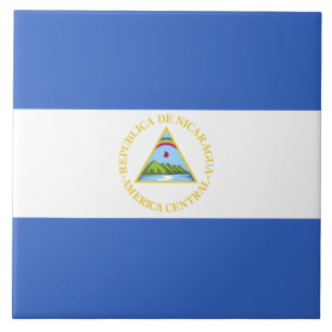 Azulejo De Cerâmica Bandeira de Nicarágua