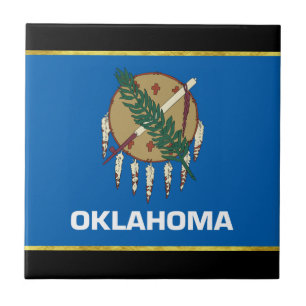 Azulejo De Cerâmica Bandeira de Oklahoma