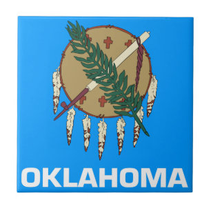Azulejo De Cerâmica Bandeira de Oklahoma