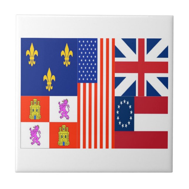 Azulejo De Cerâmica Bandeira de Pensacola (Frente)