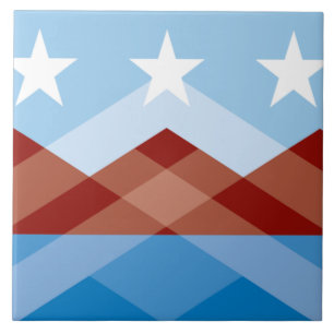 Azulejo De Cerâmica Bandeira de Peoria (Arizona)