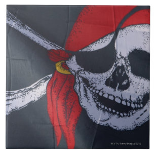 Azulejo De Cerâmica Bandeira de pirata