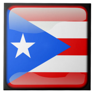 Azulejo De Cerâmica Bandeira de Porto Rico