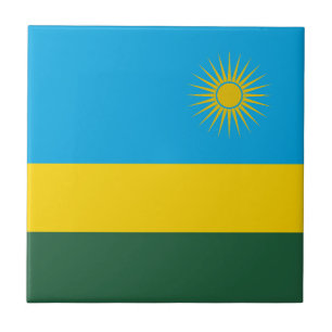 Azulejo De Cerâmica Bandeira de Ruanda