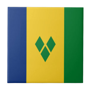 Azulejo De Cerâmica Bandeira de São Vicente