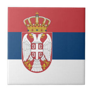 Azulejo De Cerâmica Bandeira de Serbia