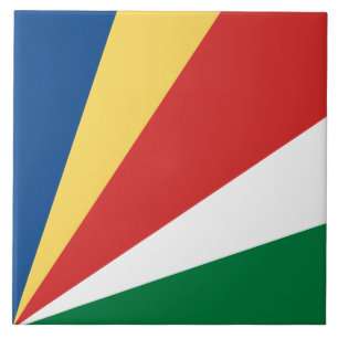 Azulejo De Cerâmica Bandeira de Seychelles