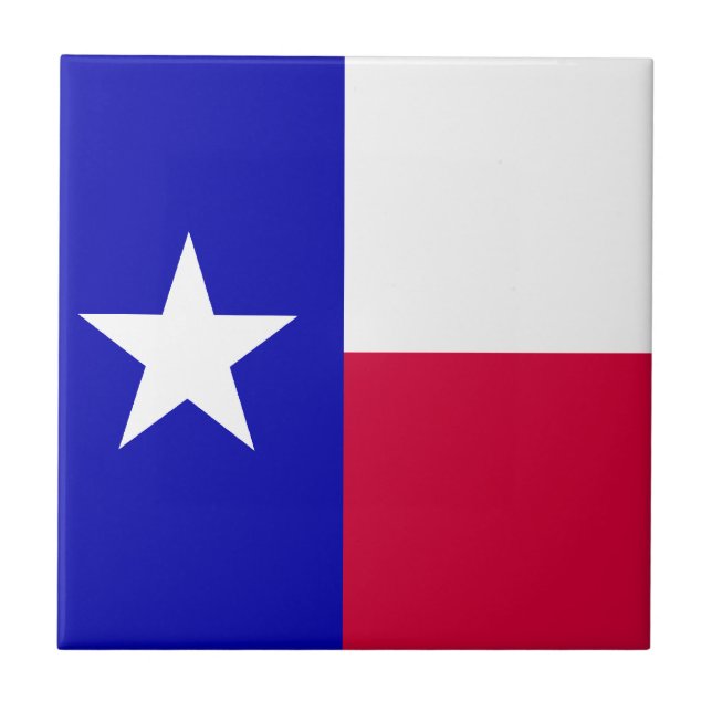 Azulejo De Cerâmica Bandeira de Texas (Frente)