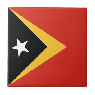 Azulejo De Cerâmica Bandeira de Timor-Leste