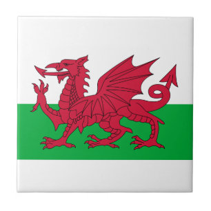 Azulejo De Cerâmica bandeira de wales