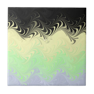 Azulejo De Cerâmica Bandeira do Abstrato Cassgender Pride Boho Wavy Ma