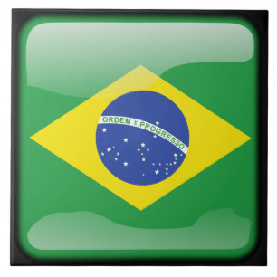 Azulejo De Cerâmica Bandeira do Brasil