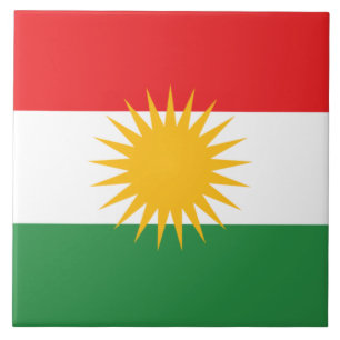 Azulejo De Cerâmica Bandeira do Curdistão