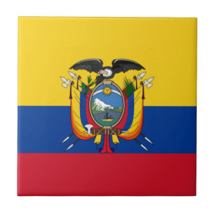 Azulejo De Cerâmica Bandeira do Equador