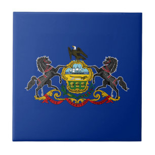 Azulejo De Cerâmica Bandeira do Estado da Pensilvânia