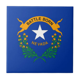 Azulejo De Cerâmica Bandeira do Estado de Nevada
