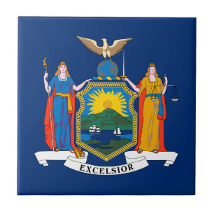 Azulejo De Cerâmica Bandeira do Estado de Nova York