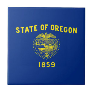 Azulejo De Cerâmica Bandeira do Estado de Oregon