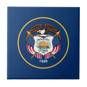 Azulejo De Cerâmica Bandeira do Estado de Utah