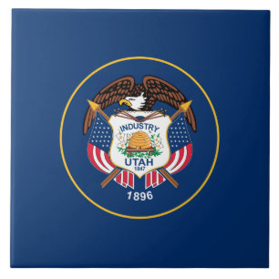 Azulejo De Cerâmica Bandeira do Estado de Utah
