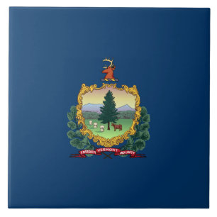 Azulejo De Cerâmica Bandeira do Estado de Vermont