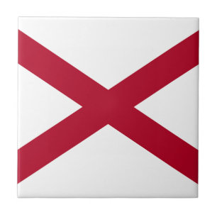 Azulejo De Cerâmica Bandeira do estado do Alabama