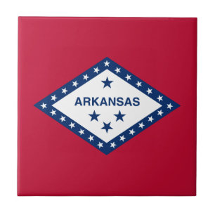 Azulejo De Cerâmica Bandeira do estado do Arkansas