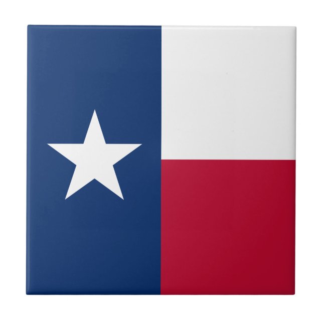 Azulejo De Cerâmica Bandeira do Estado do Texas (Frente)