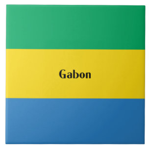Azulejo De Cerâmica Bandeira do Gabão