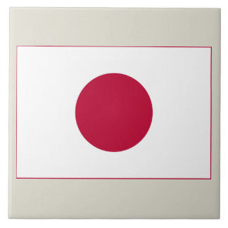 Azulejo De Cerâmica Bandeira do Japão: Hinomaru, Nisshōki, Sol Nascent