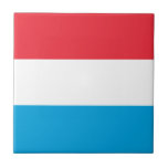Azulejo De Cerâmica Bandeira do Luxemburgo<br><div class="desc">Bandeira Patriótica do Luxemburgo.</div>