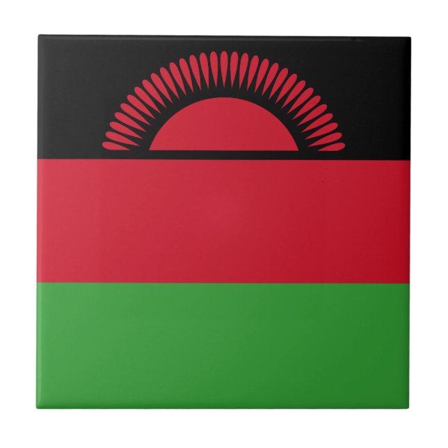 Azulejo De Cerâmica Bandeira do Malawi (Frente)