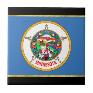 Azulejo De Cerâmica bandeira do Minnesota