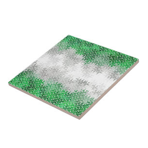 Azulejo De Cerâmica Bandeira do Orgulho Abstrato Cinza-romântico Tripp