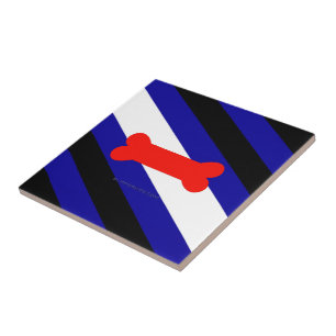 Azulejo De Cerâmica Bandeira do orgulho canino SlipperyJoe express kin