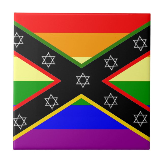 Azulejo De Cerâmica Bandeira do Orgulho Conservador (Frente)