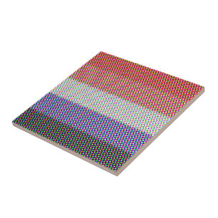 Azulejo De Cerâmica Bandeira do Orgulho Cupiorromântico Abstrato Tripp