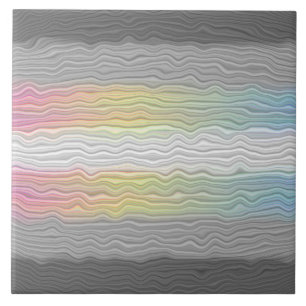 Azulejo De Cerâmica Bandeira do Orgulho Demifluid Groovy Boho Trippy A
