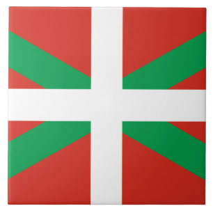 Azulejo De Cerâmica Bandeira do País Basco