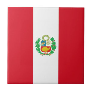 Azulejo De Cerâmica Bandeira do Peru