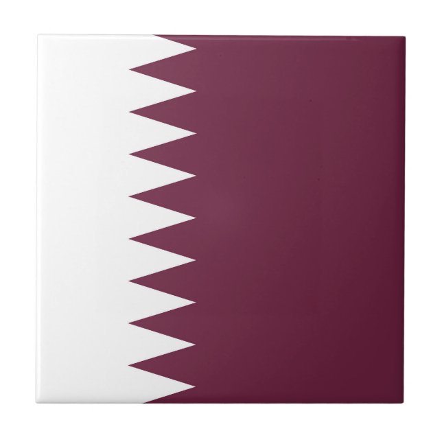 Azulejo De Cerâmica bandeira do Qatar (Frente)